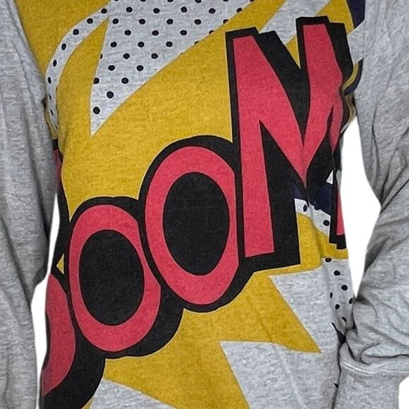 Phillip Lim x Target Shirt Womens XS Gray Boom Jumper Graphic Sweatshirt Casual - Picture 6 of 8
